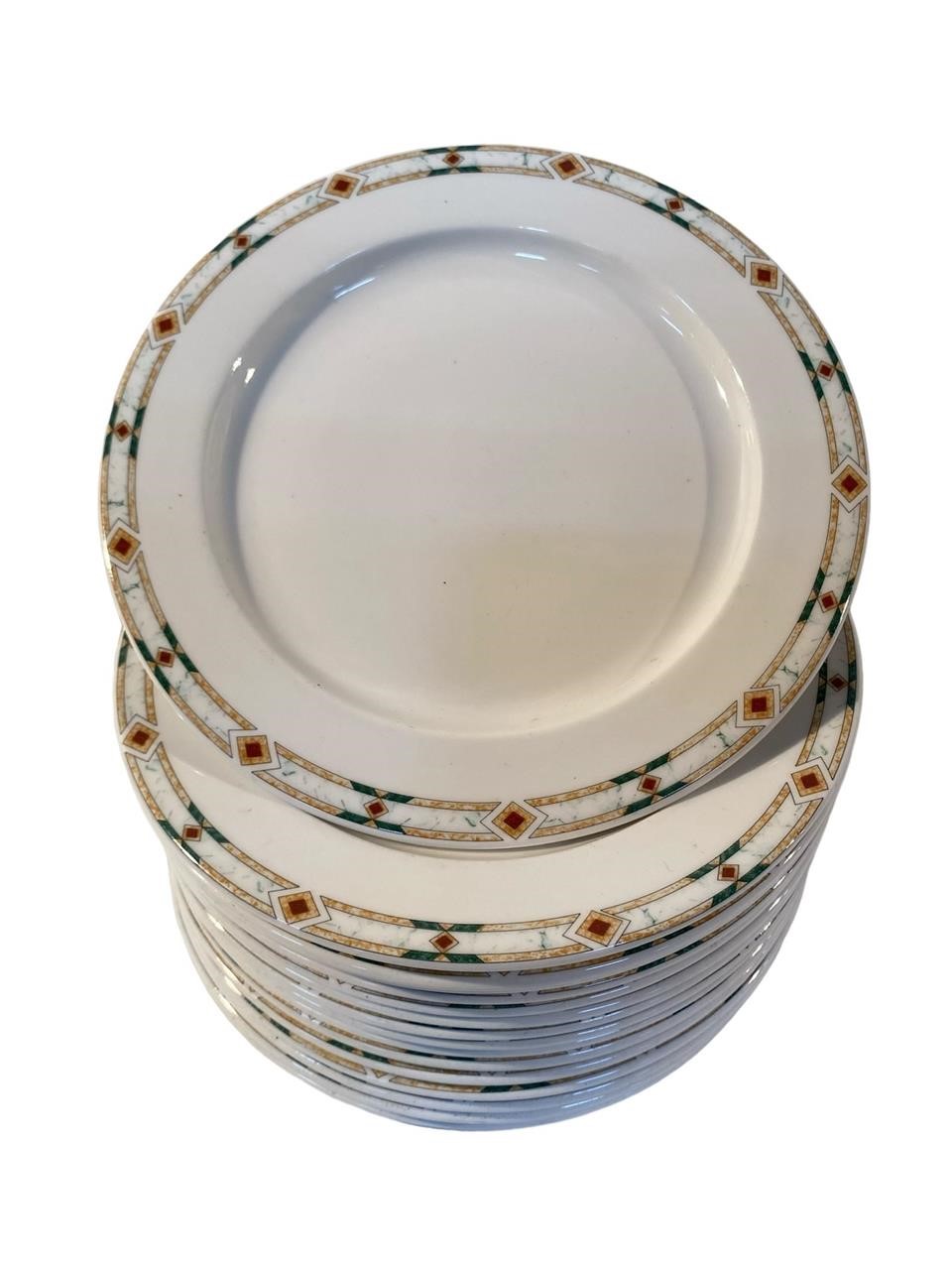 Set (16) Steelite Int. Albalite 10in salad plates