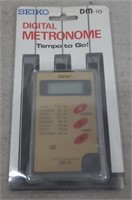 C12) NEW Seiko DM-10 Digital Metronome Tempo To Go