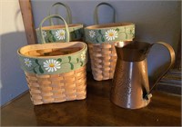 BASKETS AND COPPER PITCHER