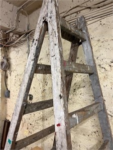 Vintage A Framed Step Ladder