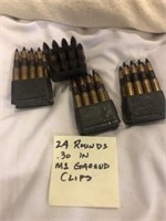 21 Rounds in M1 Garand Clips