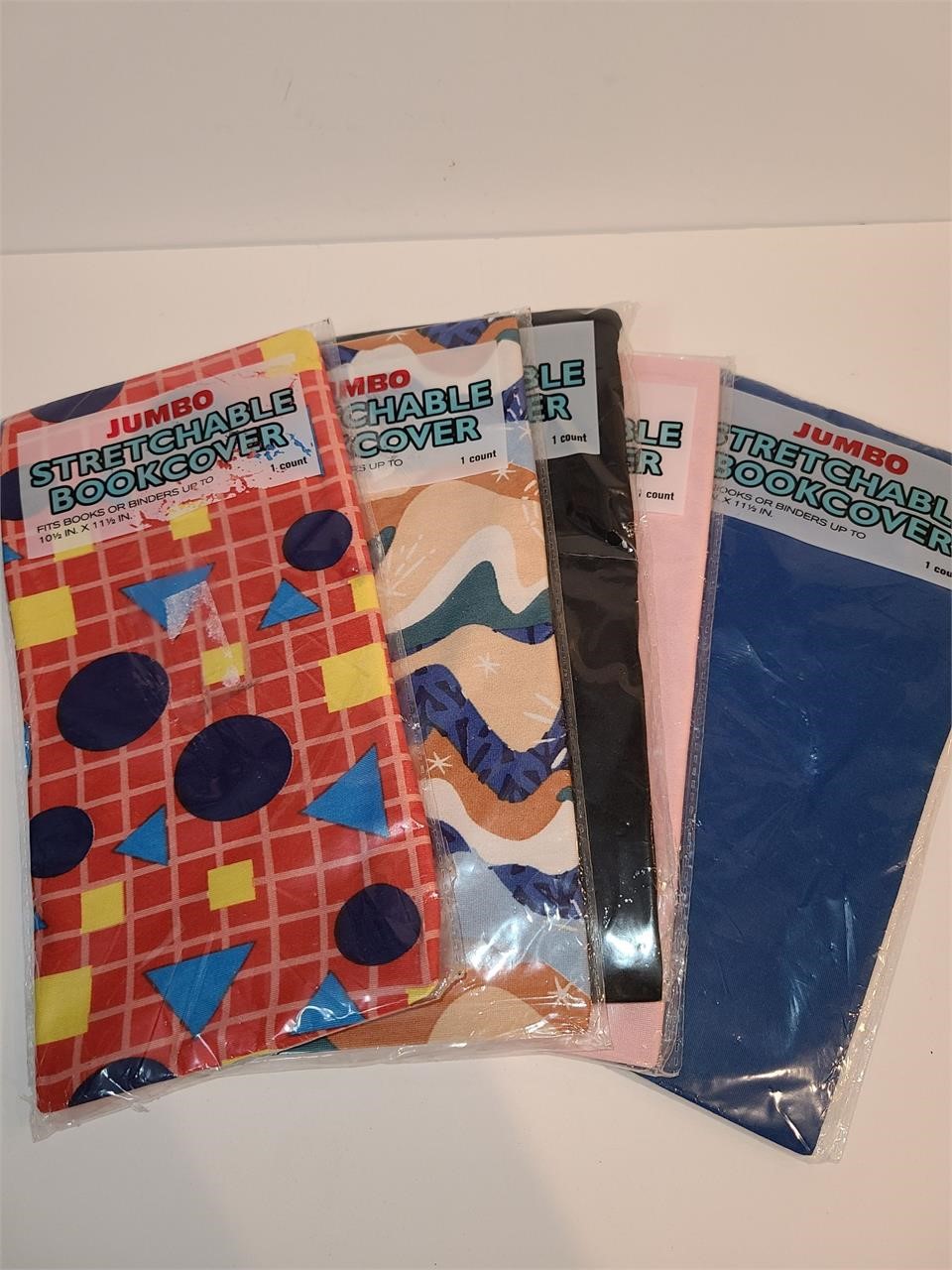 5 Pack Stretchable Book Cover