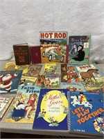 Vintage childrens books lot Hot color books