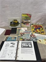 Assorted vintage automotive,  toy catalog