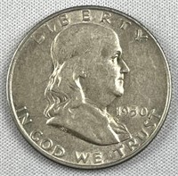 1950-D Franklin Silver Half Dollar