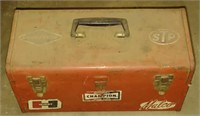 Red Metal Tool Box (18"×8"×10")