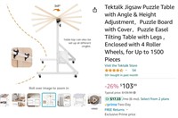 Adjustable Craft Table/Puzzle Table