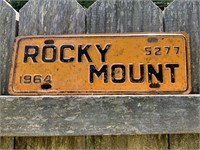 1964 ROCKY MOUNT CITY TAG