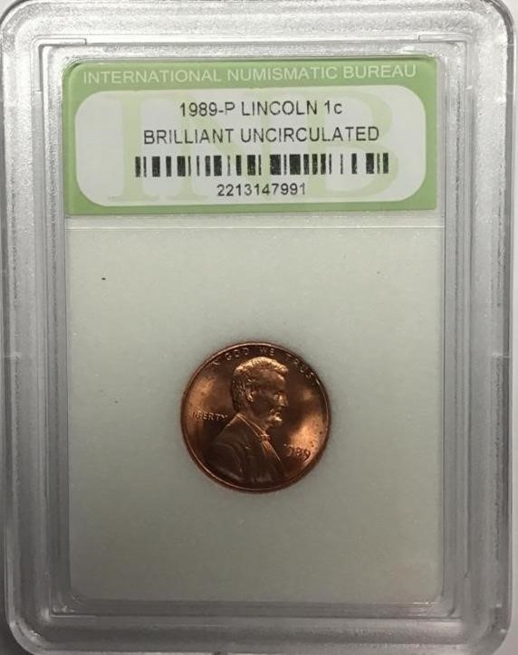 1989-P Lincoln Brilliant Uncirculated