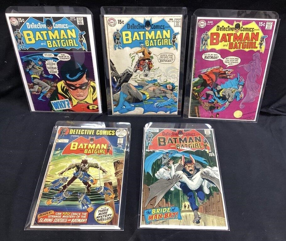 (5) MARVEL BATMAN & BATGIRL COMICS #393, #397,