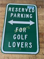 HD Tin Reserved for Golf Lovers - 12 x 18
