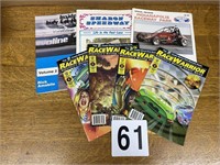 Lot of 7 vintage racing comics and programs