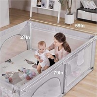 Lennox Furniture Extra Large Playpen, 27"x59"x79"