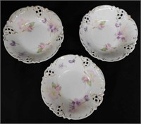 3 BRC Moliere Germany porcelain bowls -