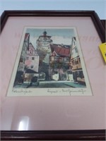 Original Rothenberg and Oberammergau watercolors