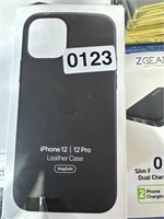 APPLE IPHONE 12/12 PRO LEATHER CASE RETAIL $20