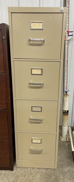 Metal Filing Cabinet- Locked NO Key