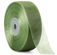 (New)SOFIRE 1 Inch Wide 30 Yards Sheer Ribbon