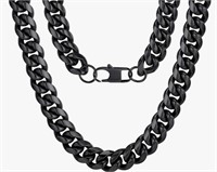 (New)ChainsPro Men Sturdy Cuban Link Chain, 14 MM
