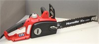 Homelite 16" elec. chain saw, running and