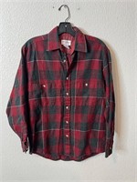 Vintage Wool Blend Flannel Shirt Plaid