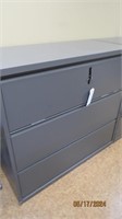 3-Draw Lateral File Cabinet with Key