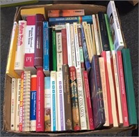 Box of Mixed Genre Paperback & Hardcover Books