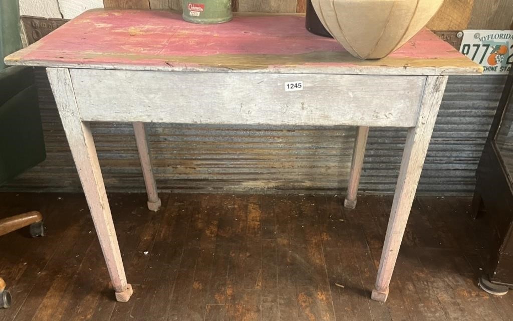 ANTIQUE PINE WOOD TABLE