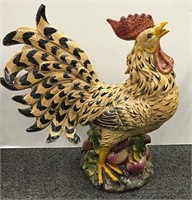 Ceramic Rooster Sculpture
