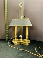 Brass Candle Stick Desk Lamp