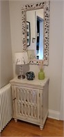 Foyer stand & mirror lamp etc included