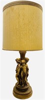 42 in Vintage Cherub Lamp