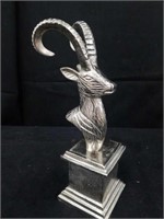 Metal Nubian Ibex sculpture