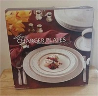 Silver Charger Plates - NIB