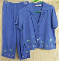 Kim Rogers size medium two-piece set