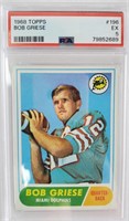 1968 Topps #196, Bob Griese (EX, 5)