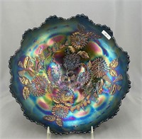 Chrysanthemum lg ftd IC shaped bowl - blue