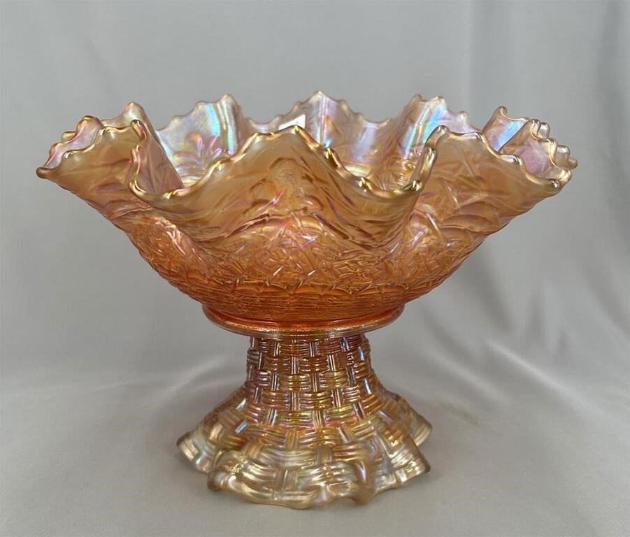 Persian Garden ruffled fruit bowl set - marigold