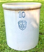 UHL POTTERY 10 GALLON STONEWARE CROCK