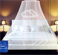 open Universal Mosquito Net Bed Canopy (White) for