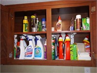 Large lot of cleaning supplies and laundry