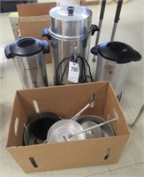 (3) Coffee makers with extra parts. Brands