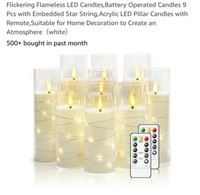 MSRP $32 Flameless LED Candles & Remotes