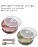 MSRP $17 Suction Bowls with Lids & Utensils