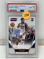 PSA 8 2016 Panini Threads Buddy Hield #158 Cased