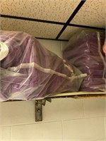 2 bags purple drapes