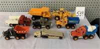 PLASTIC TOY TRUCK LOT