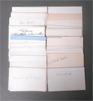 Baseball Player Signed 3" x 5" Cards