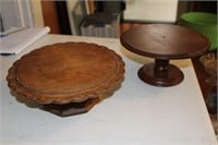 Wood cake stands