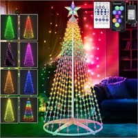 Smart LED Christmas Cone Tree Light, 7.5ft 310